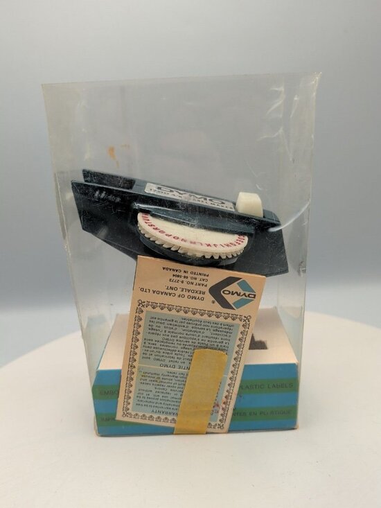 Dymo Other - Vintage Blue & White Dymo 1700 Label Maker w Instructions 2x Discs New 1970's